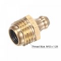 Uxcell Brass Straight Grease Fitting M12 X 1 25mm Thread Hydraulic Accessories 5pcs