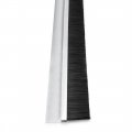 Uxcell Door Bottom Sweep H-shape Aluminum Alloy Base With 1 2-inch Gray Nylon Brush 39-inch X 2 28-inch