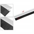 Uxcell Door Bottom Sweep H-shape Aluminum Alloy Base With 1 2-inch Gray Nylon Brush 39-inch X 2 28-inch