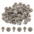Uxcell 50pcs 9mm Hole Car Door Panel Gray Plastic Rivets Bumper Retainer Clips