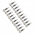 Uxcell 3-in-1 Furniture Connecting Kit 15mm Od Cam Fitting M6x35mm Dowel Screws 8mm Pre-inserted Nut 20 Sets