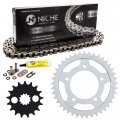 Niche Drive Sprocket Chain Combo For Kawasaki Zzr1400 Performance Sport Front 17 Rear 41 Tooth 530v O-ring 118 Links