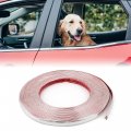 Uxcell 12m Car Decoration Chrome Trim Strip Tape 14mm Silver Tone