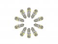 Njytouch 10 X Green 5smd 5050 Ba9 Ba9s 6253 64111 T11 T4w Led Auto Vehicle Interior Map Dome Lamp Bulbs Light