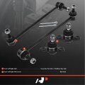 A-premium Set Of 4 Front Sway Bar Link Lower Ball Joint Compatible With Hyundai Accent 2006-2011 Kia Rio Rio5 Replace K500015