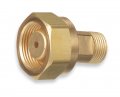 Acetylene Adaptor Cga-520 Size B Cylinder To Cga-200 Mc Regulator Sa A 