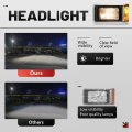 Left Headlight With Bezel For 1990-2017 Mack Ch613 Sfa Hood Truck Driver Side Halogen Headlamp Set Turn Signal Bulb Clear And