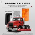 Left Headlight With Bezel For 1990-2017 Mack Ch613 Sfa Hood Truck Driver Side Halogen Headlamp Set Turn Signal Bulb Clear And