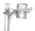 Chain Link Fence Gate Fork Latches Malleable Fits 1-3 8 Frame O D 2-7 Inch Round Post