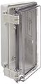 Bud Industries Nbf-32406 Plastic Outdoor Nema Economy Box With Clear Door 7-55 64 Length X 3-59 Width 2-3 4 Height Light Gray 