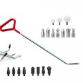 Ladyrosian Paintless Dent Repair Kits Rods Stainless Steel Tools With Accessory For Car Auto Body Dents Hail Damage Removal Set 