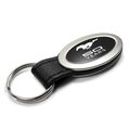 Ford Mustang 50 Years Anniversary Oval Style Metal Key Chain Fob 