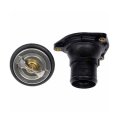 Engine Coolant Thermostat Housing Assembly For Jaguar Xk8 2001 2002 Plastic Black With Gasket And Aj85875 Xw4z8575 Ca Xw4z8592 