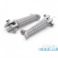 Uxcell 1 Pair 7mm Aluminium Alloy Motorcycle Footrest Footpeg Foot Rest Peg Bike Bicycle Cycling Silver Tone For Yamaha