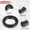 Uxcell Engine Crankshaft Seal No 90311-41007 For Toyota 4runner 1987-2018 Lexus Gx460 2010-2018 Rubber Black