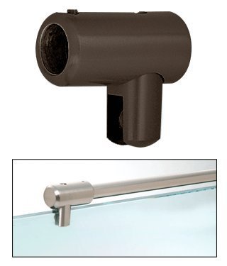 Crl Oil Rubbed Bronze Support Bar U-bracket For 3 8 And 1 2 Glass