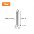 Uxcell M5-0 8 X 30mm 50pcs Flat Round Head Screws 304 Stainless Steel Phillips Drive Machine Hardware Fastener For Furniture