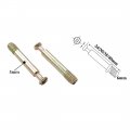 Flyshop 10 Sets Furniture Cabinet Locking Connecting 1518 Cam Fitting 5mm Dia 35mm Length Dowels Opening Nuts