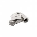 Metal T Adapter With Shut Off Valve For Hot Water 3 Way Tee Connector Nickel Finish Neo And Plus Series Bidets 8 In X Mm 