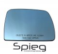 Spieg Passenger Side Mirror Glass Replacement For Bmw X5 E53 E70 2000-2006 Heated Blue Tinted With Backing Plate Rh
