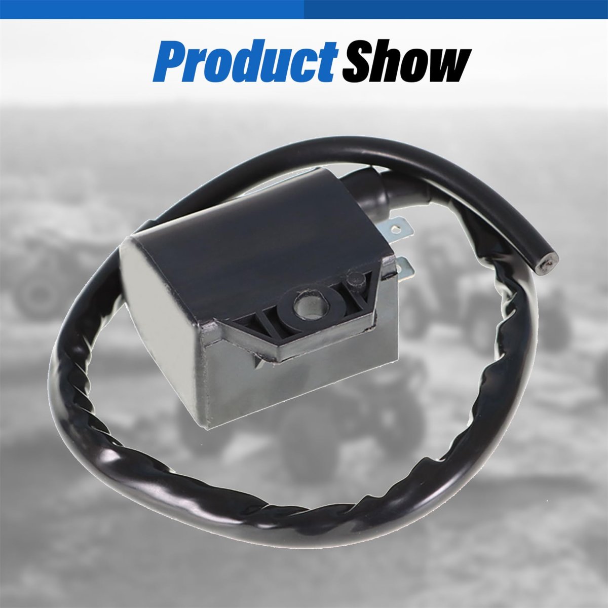 Black Ignition Coil Replacement For Arcticcat 375 400 2x4 4x4 Part Number 3430-055 Fits Models 2002 To 2008