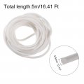 Uxcell Silicone Foam Seal Strip 3 5mm 0 14 Dia 5 Meters 16 41 Ft Long Sponge Rubber Weather Round Cord Solid For Diy Gasket