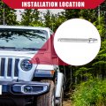 Hihaha No 55078114aa Headlight Horizontal Adjustment Screws For Jeep Wrangler Jk 2007-2018 Inner Durable 2 Pcs Silver Tone