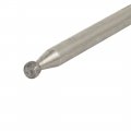 Uxcell 1 8 Shank 2 5mm Dia Ball Shaped Diamond Head Grinding Mounted Point Bit 25pcs