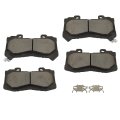 Front D1802 Ceramic 4pcs W Hardware Disc Brake Pad Set 