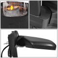 Fo1321552 Factory Style Passenger Right Side Mirror Manual Folding Power Adjust Heated Glass Turn Signal Compatible With Ford