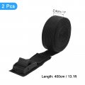 Uxcell Tie Down Straps 2pcs Adjustable Buckle Lashing 13 X 1 Cinch Strap For Luggage Packing Cargo Trucks Black