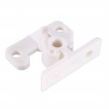 Uxcell Furniture Cabinet Door Plastic Friction Catch Non-adjustable Abs White 10pcs