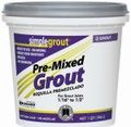 Simple Premium Grout Pmg165qt Delorean Gray Quart Premixed Silicone Tile For Joints 16 In To 1 2 Stain And Crack Resistant 