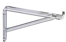 Clear Lucite 4 In Shelf Brackets Pair Lb154 Wall Mount Handcrafted Polished Finish