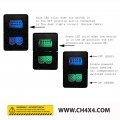 Ch4x4 Small Dual Push Switch For Toyota Tacoma Fj Cruiser Land Fortuner Hilux 4runner Prado 12v 3amp A Locker Compressor Symbol