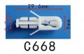 Autobahn88 Roof Molding Clip Compatible With Honda Oem 90666-sso-003 Pack Of 20