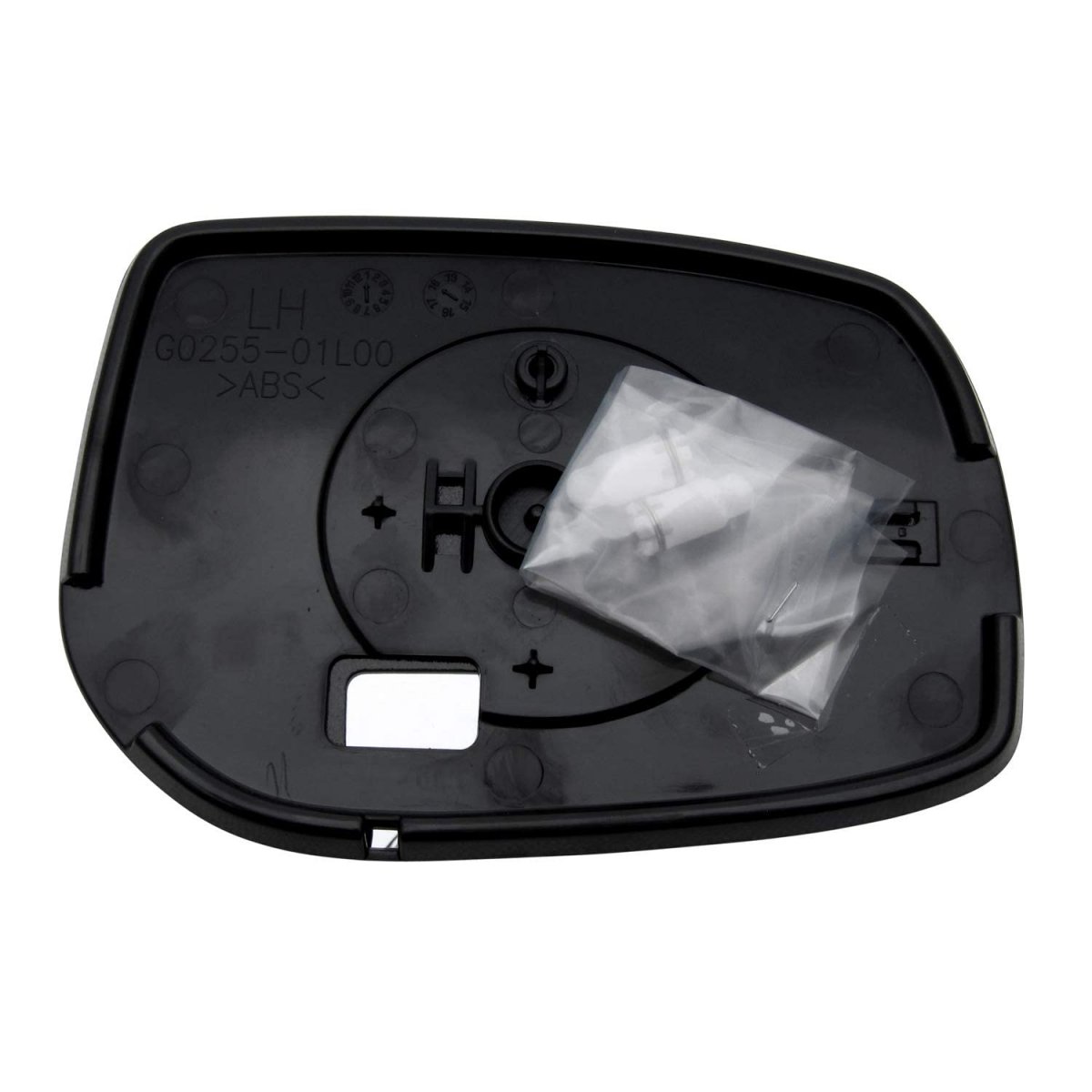 Driver Left Side Mirror Glass Assembly With Plastic Back Plate Non-heated For 2009-2013 Toyota Corolla Matrix