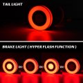 Sautvs Led Taillights For Kawasaki Teryx 4 Smoked Black Lights Tail Lamps Set Teryx4 2018-2024 Accessories 2pcs