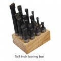 Waltyotur Boring Bar Set 5 8 Inch Bars For Lathe Or Milling Machines 12-pack