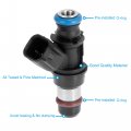 X Autohaux 6pcs 12586557 Fuel Injector For Chevrolet Buick Saturn Pontiac 3 5l