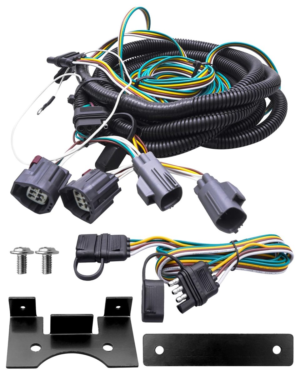 58903 Custom 4 Way Rv Towed Vehicle Wiring Trailer Harness Kit Taillight Connector For Jeep Wrangler Jk 2007 2018 Excluding Rhd