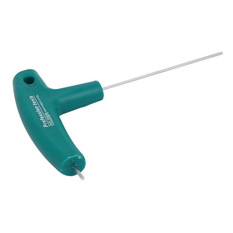 1 5mm Tip Width T-handle Double End Hexagon Hex Key Wrench Green 120mm Length