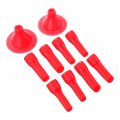 Angoily 40 Pcs Nozzle Glue Remover Caulking Tool Sausages Sausage Tips Finishings Kit Finisher Caulk Tool Pull Set Plastic