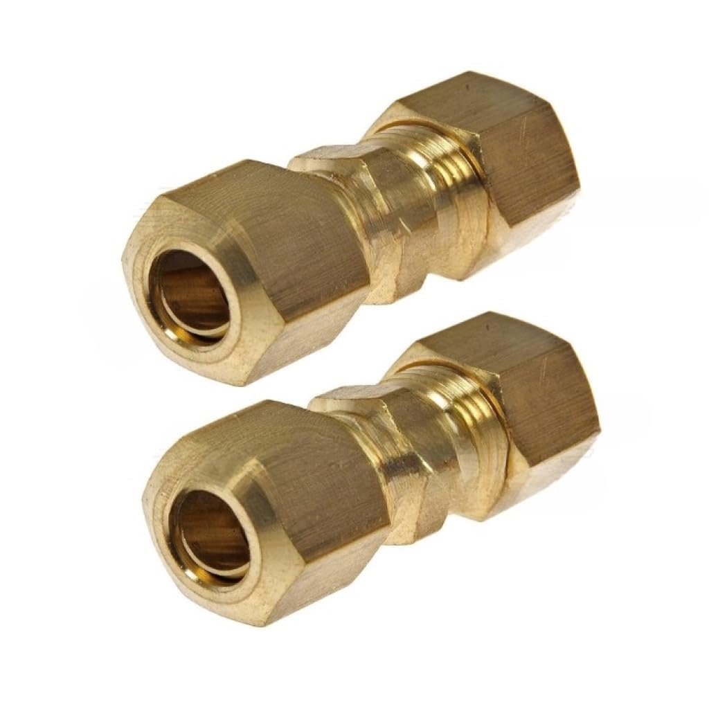 Brass Compression Fittings Male Threaded End 0 5 In Fitting Size Straight Sae Standard Grade Alx-pau-rb-785-306d-cl360a50 2