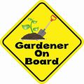 5in X Gardener On Board Magnet Vinyl Magnetic Hobby Vehicle Sign By Stickertalk 