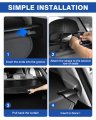 Autorder Custom Fit For Cargo Cover Subaru Forester 2019-2023 Accessories Rear Trunk Shade With Mesh Organizer Retractable