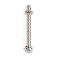 Uxcell M6 X 65mm Hex Head Screws Bolts Nuts Flat Lock Washers Kits 304 Stainless Steel Fully Thread Hexagon 10 Sets
