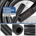 3an An 3 16 In Id Push Lock Fuel Line Hose 5ft Black Nbr Rubber For Gasoline Engine Oil System 300psi Max Pressure Universal