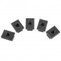 Qiilu 5 Pack Iron T-slot Nuts Ideal T Slot Nut For Tacoma Truck Bed Deck Rails