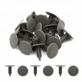 Uxcell 20pcs 8mm X 7 5mm Hole Car Plastic Rivet Trim Fastener Bumper Clip Gray